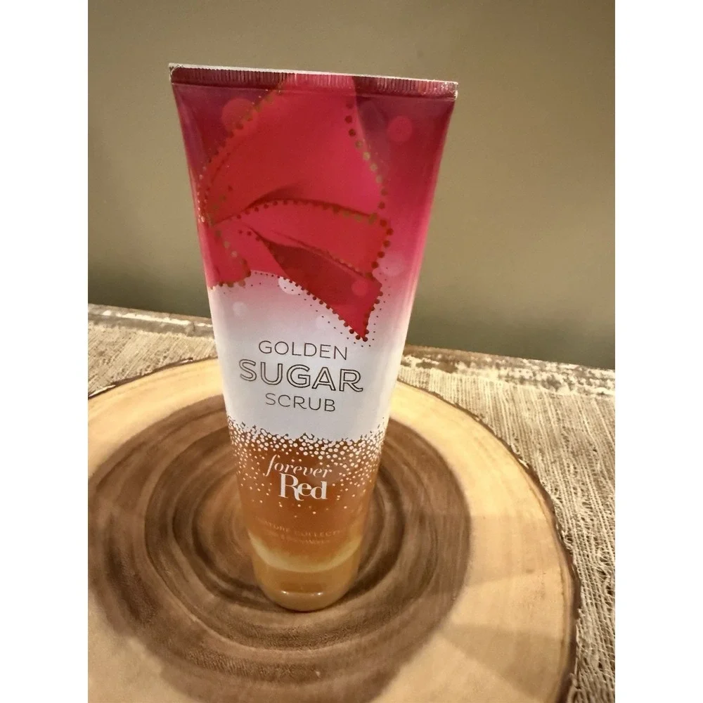 Bath & Body Works Forever Red‎ Golden Sugar Scrub 8oz New Discontinue Rare HTF